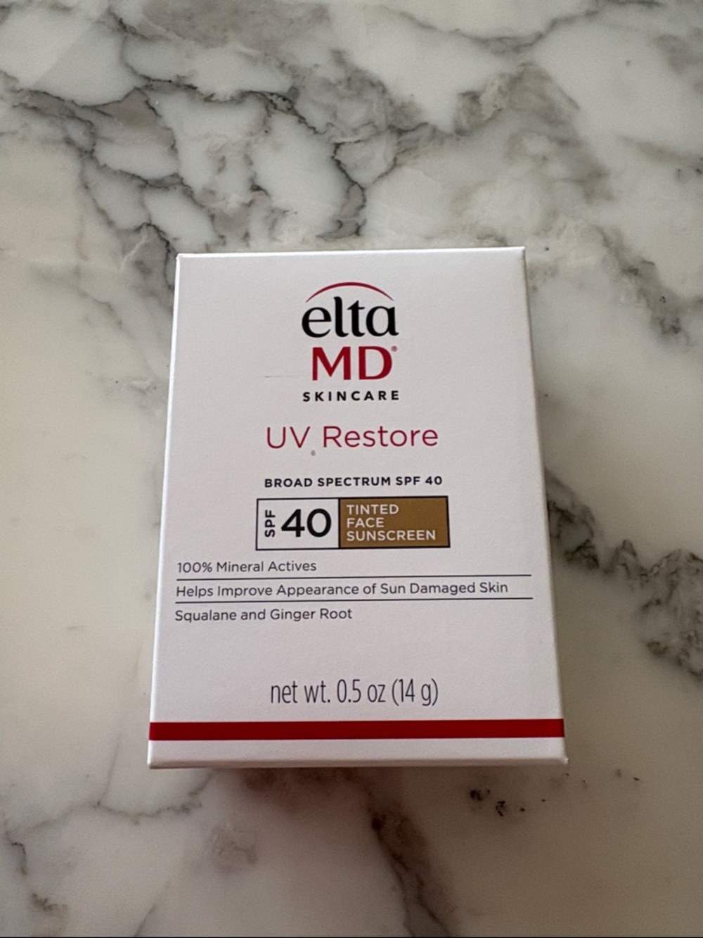 Elta MD UV restore tinted sunscreen- brand new in box